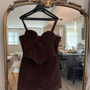 PrettyLittleThing Dark Brown Mini Dress